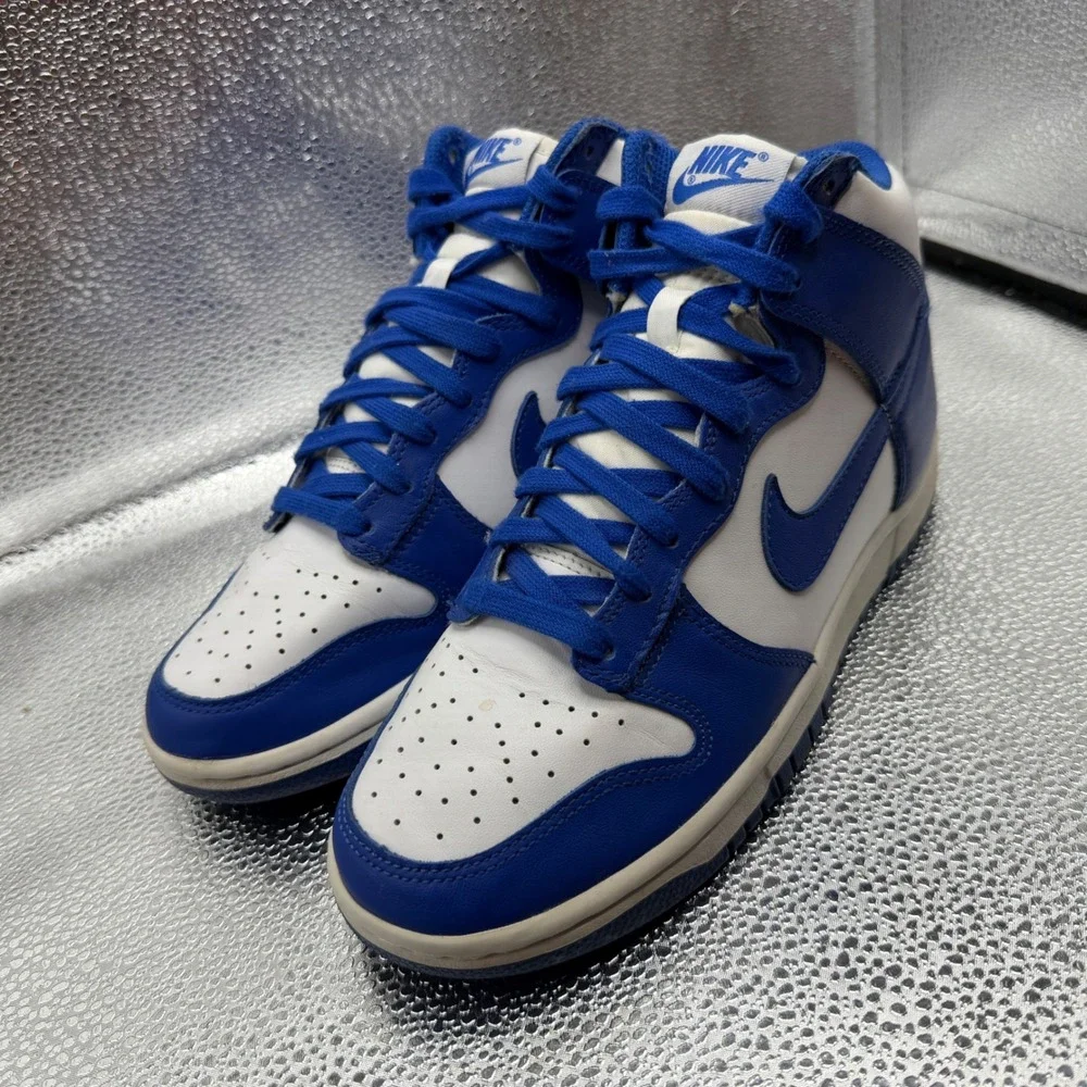 Size 6.5 Nike Dunk High Kentucky Mens Blue Excellent DD1399-102 White Game Royal